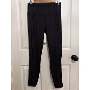 Lululemon‎ Power Lines Pant *28" in Black/Meisai Ice Grey Size 8